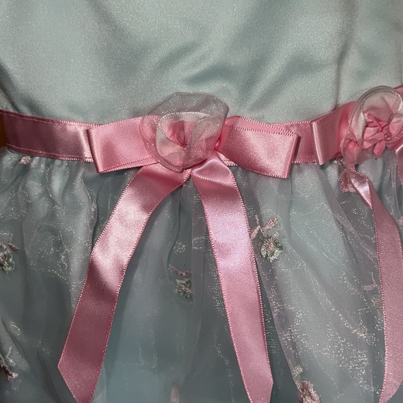 Youngland Light Teal and Pink Summer Dress [Size 6] - Picture 6 of 15